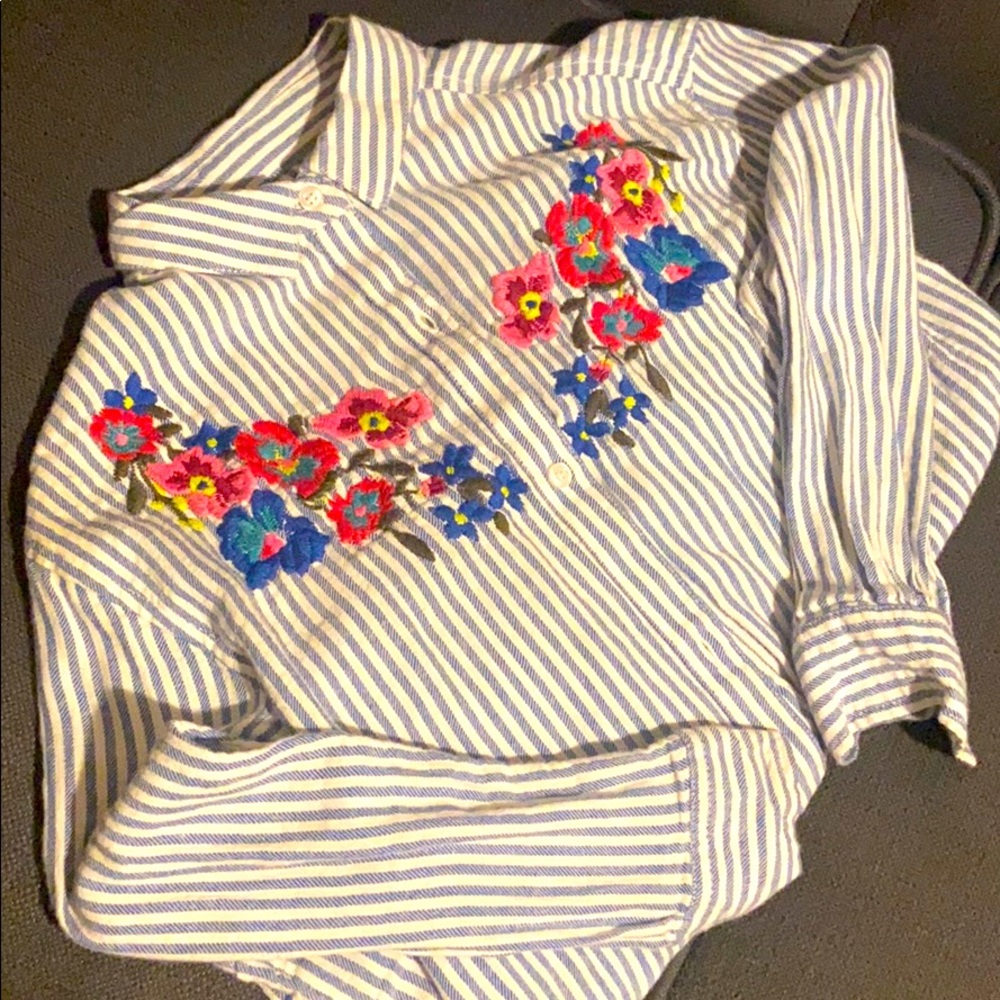 Old Navy Boyfriend Long Sleeve Size 8 Girls